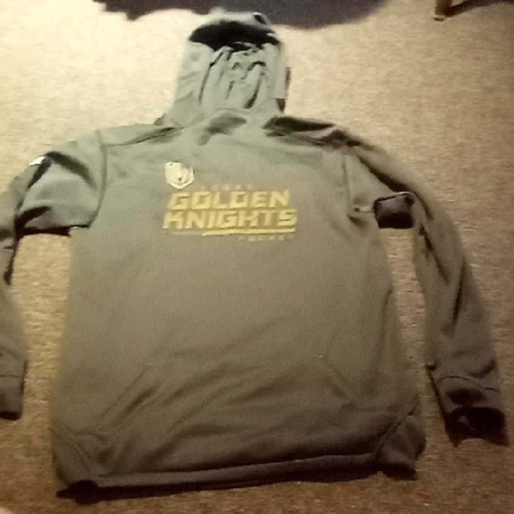 Men's Grey XL Vegas Golden Knights Hockey Hoodie Fanatics Authentic Pro